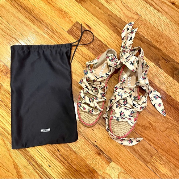 PRADA LACE UP SANDALS WITH BOX SIZE 38 - Picture 2 of 16